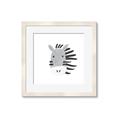 Picture of Zebra Drawing _GroupedProduct_Square_Mini_ _GroupedProduct_Square_Framed_Matted_