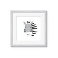 Picture of Zebra Drawing _GroupedProduct_Square_Mini_ _GroupedProduct_Square_Framed_Matted_