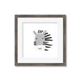 Picture of Zebra Drawing _GroupedProduct_Square_Mini_ _GroupedProduct_Square_Framed_Matted_
