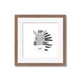 Picture of Zebra Drawing _GroupedProduct_Square_Mini_ _GroupedProduct_Square_Framed_Matted_