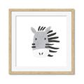 Picture of Zebra Drawing _GroupedProduct_Square_Mini_ _GroupedProduct_Square_Framed_Matted_