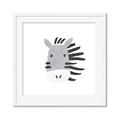 Picture of Zebra Drawing _GroupedProduct_Square_Mini_ _GroupedProduct_Square_Framed_Matted_