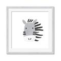 Picture of Zebra Drawing _GroupedProduct_Square_Mini_ _GroupedProduct_Square_Framed_Matted_