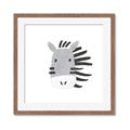 Picture of Zebra Drawing _GroupedProduct_Square_Mini_ _GroupedProduct_Square_Framed_Matted_