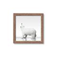Picture of Singular Polar Bear _GroupedProduct_Square_Mini_ _GroupedProduct_Square_Framed_Matted_