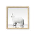 Picture of Singular Polar Bear _GroupedProduct_Square_Mini_ _GroupedProduct_Square_Framed_Matted_