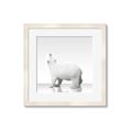 Picture of Singular Polar Bear _GroupedProduct_Square_Mini_ _GroupedProduct_Square_Framed_Matted_