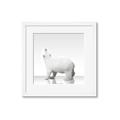 Picture of Singular Polar Bear _GroupedProduct_Square_Mini_ _GroupedProduct_Square_Framed_Matted_