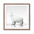 Picture of Singular Polar Bear _GroupedProduct_Square_Mini_ _GroupedProduct_Square_Framed_Matted_