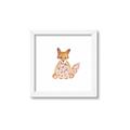 Picture of Baby Floral Fox _GroupedProduct_Square_Mini_ _GroupedProduct_Square_Framed_Matted_
