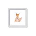 Picture of Baby Floral Fox _GroupedProduct_Square_Mini_ _GroupedProduct_Square_Framed_Matted_