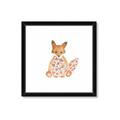 Picture of Baby Floral Fox _GroupedProduct_Square_Mini_ _GroupedProduct_Square_Framed_Matted_