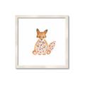 Picture of Baby Floral Fox _GroupedProduct_Square_Mini_ _GroupedProduct_Square_Framed_Matted_