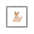 Picture of Baby Floral Fox _GroupedProduct_Square_Mini_ _GroupedProduct_Square_Framed_Matted_
