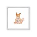 Picture of Baby Floral Fox _GroupedProduct_Square_Mini_ _GroupedProduct_Square_Framed_Matted_