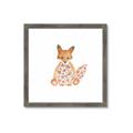 Picture of Baby Floral Fox _GroupedProduct_Square_Mini_ _GroupedProduct_Square_Framed_Matted_