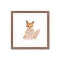 Picture of Baby Floral Fox _GroupedProduct_Square_Mini_ _GroupedProduct_Square_Framed_Matted_