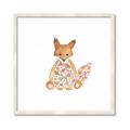 Picture of Baby Floral Fox _GroupedProduct_Square_Mini_ _GroupedProduct_Square_Framed_Matted_