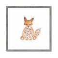 Picture of Baby Floral Fox _GroupedProduct_Square_Mini_ _GroupedProduct_Square_Framed_Matted_