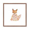 Picture of Baby Floral Fox _GroupedProduct_Square_Mini_ _GroupedProduct_Square_Framed_Matted_