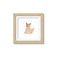 Picture of Baby Floral Fox _GroupedProduct_Square_Mini_ _GroupedProduct_Square_Framed_Matted_