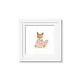 Picture of Baby Floral Fox _GroupedProduct_Square_Mini_ _GroupedProduct_Square_Framed_Matted_