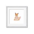 Picture of Baby Floral Fox _GroupedProduct_Square_Mini_ _GroupedProduct_Square_Framed_Matted_