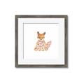 Picture of Baby Floral Fox _GroupedProduct_Square_Mini_ _GroupedProduct_Square_Framed_Matted_
