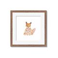 Picture of Baby Floral Fox _GroupedProduct_Square_Mini_ _GroupedProduct_Square_Framed_Matted_