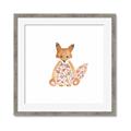 Picture of Baby Floral Fox _GroupedProduct_Square_Mini_ _GroupedProduct_Square_Framed_Matted_