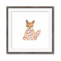 Picture of Baby Floral Fox _GroupedProduct_Square_Mini_ _GroupedProduct_Square_Framed_Matted_