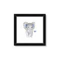 Picture of Baby Floral Elephant _GroupedProduct_Square_Mini_ _GroupedProduct_Square_Framed_Matted_