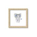 Picture of Baby Floral Elephant _GroupedProduct_Square_Mini_ _GroupedProduct_Square_Framed_Matted_