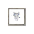 Picture of Baby Floral Elephant _GroupedProduct_Square_Mini_ _GroupedProduct_Square_Framed_Matted_