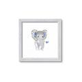 Picture of Baby Floral Elephant _GroupedProduct_Square_Mini_ _GroupedProduct_Square_Framed_Matted_