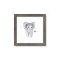 Picture of Baby Floral Elephant _GroupedProduct_Square_Mini_ _GroupedProduct_Square_Framed_Matted_
