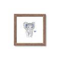 Picture of Baby Floral Elephant _GroupedProduct_Square_Mini_ _GroupedProduct_Square_Framed_Matted_