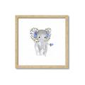 Picture of Baby Floral Elephant _GroupedProduct_Square_Mini_ _GroupedProduct_Square_Framed_Matted_