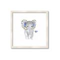 Picture of Baby Floral Elephant _GroupedProduct_Square_Mini_ _GroupedProduct_Square_Framed_Matted_