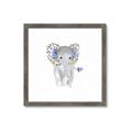 Picture of Baby Floral Elephant _GroupedProduct_Square_Mini_ _GroupedProduct_Square_Framed_Matted_