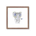 Picture of Baby Floral Elephant _GroupedProduct_Square_Mini_ _GroupedProduct_Square_Framed_Matted_