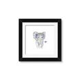 Picture of Baby Floral Elephant _GroupedProduct_Square_Mini_ _GroupedProduct_Square_Framed_Matted_