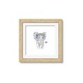 Picture of Baby Floral Elephant _GroupedProduct_Square_Mini_ _GroupedProduct_Square_Framed_Matted_