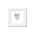 Picture of Baby Floral Elephant _GroupedProduct_Square_Mini_ _GroupedProduct_Square_Framed_Matted_
