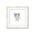 Picture of Baby Floral Elephant _GroupedProduct_Square_Mini_ _GroupedProduct_Square_Framed_Matted_
