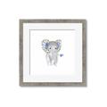 Picture of Baby Floral Elephant _GroupedProduct_Square_Mini_ _GroupedProduct_Square_Framed_Matted_