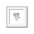 Picture of Baby Floral Elephant _GroupedProduct_Square_Mini_ _GroupedProduct_Square_Framed_Matted_