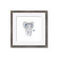 Picture of Baby Floral Elephant _GroupedProduct_Square_Mini_ _GroupedProduct_Square_Framed_Matted_