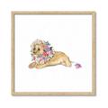 Picture of Baby Floral Lion _GroupedProduct_Square_Mini_ _GroupedProduct_Square_Framed_Matted_