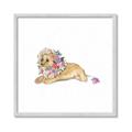 Picture of Baby Floral Lion _GroupedProduct_Square_Mini_ _GroupedProduct_Square_Framed_Matted_